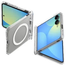 Samsung Galaxy Z Flip8 Spigen Ultra Hybrid Pro MagSafe átlátszó fehér tok