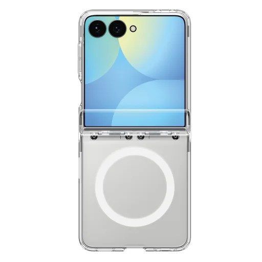 Samsung Galaxy Z Flip8 Spigen Ultra Hybrid Pro MagSafe priehľadné biele puzdro - 3