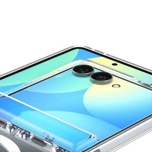 Samsung Galaxy Z Flip8 Spigen Ultra Hybrid Pro MagSafe priehľadné biele puzdro - 9