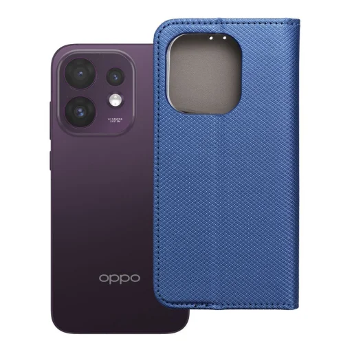  Oppo Reno 16 Sötétkék Smart Case Book kihajtható tok - 7