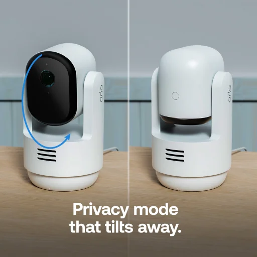 Arlo Essential (Gen.3) 2K PTZ interiérová bezpečnostná kamera - biela - 5