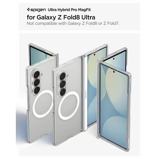 Samsung Galaxy Z Fold8 Ultra Spigen Ultra Hybrid Pro MagSafe priesvitné biele puzdro - 12