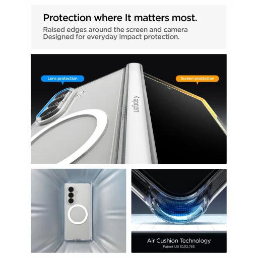 Samsung Galaxy Z Fold8 Ultra Spigen Ultra Hybrid Pro MagSafe priesvitné biele puzdro - 14