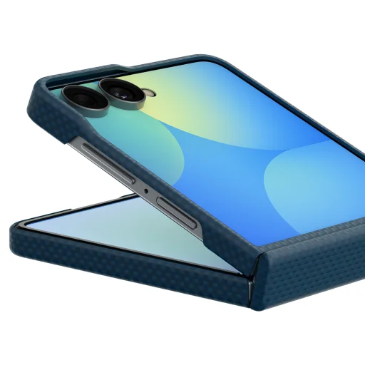 Samsung Galaxy Z Flip8 námornícka modrá Spigen Air Skin Aramid MagSafe puzdro - 15