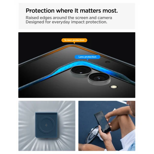 Samsung Galaxy Z Flip8 námornícka modrá Spigen Air Skin Aramid MagSafe puzdro - 19