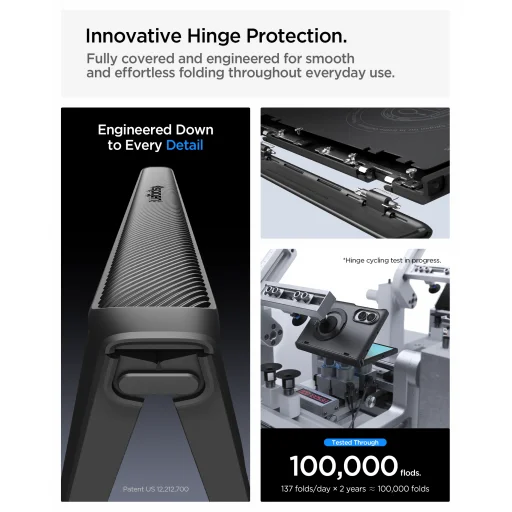 Samsung Galaxy Z Fold8 fekete Spigen Slim Armor Pro S MagSafe tok - 20