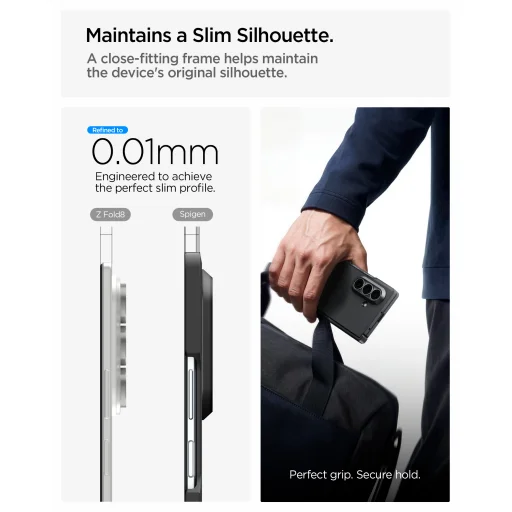 Samsung Galaxy Z Fold8 Ultra fekete Spigen Tough Armor Pro MagSafe tok - 11