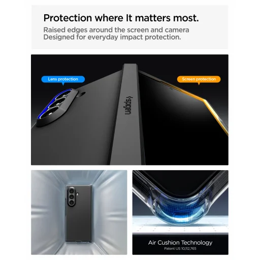 Samsung Galaxy Z Fold8 Ultra fekete Spigen Tough Armor Pro MagSafe tok - 12