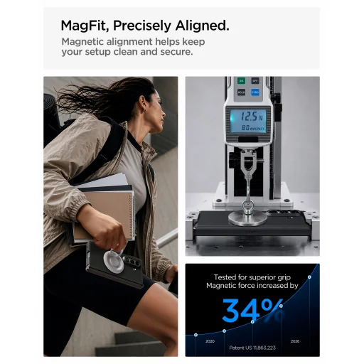 Samsung Galaxy Z Fold8 Ultra fekete Spigen Tough Armor Pro MagSafe tok - 13