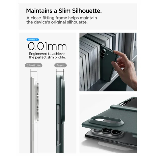 Samsung Galaxy Z Fold8 Ultra tmavozelené puzdro Spigen Air Fit Pro MagSafe - 21