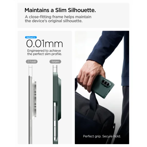Samsung Galaxy Z Fold8 Ultra tmavozelený Spigen Tough Armor Pro MagSafe ochranný kryt - 11