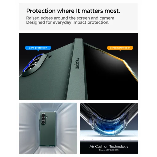 Samsung Galaxy Z Fold8 Ultra tmavozelený Spigen Tough Armor Pro MagSafe ochranný kryt - 12