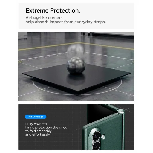 Samsung Galaxy Z Fold8 Ultra tmavozelený Spigen Tough Armor Pro MagSafe ochranný kryt - 15