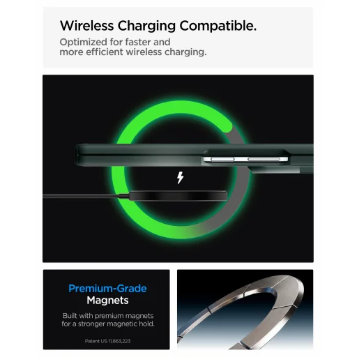 Samsung Galaxy Z Fold8 Ultra tmavozelený Spigen Tough Armor Pro MagSafe ochranný kryt - 16