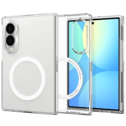 Samsung Galaxy Z Fold8 priesvitné biele puzdro Spigen Air Skin MagFit - 1