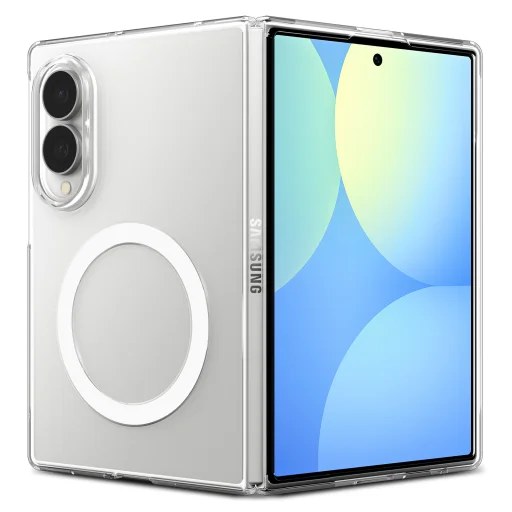 Samsung Galaxy Z Fold8 priesvitné biele puzdro Spigen Air Skin MagFit - 2
