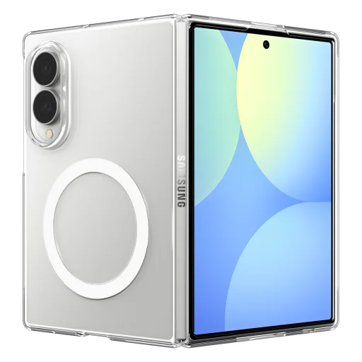 Samsung Galaxy Z Fold8 priesvitné biele puzdro Spigen Air Skin MagFit - 3
