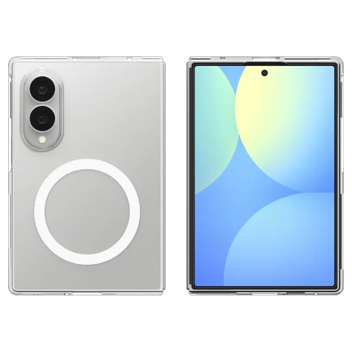Samsung Galaxy Z Fold8 priesvitné biele puzdro Spigen Air Skin MagFit - 4