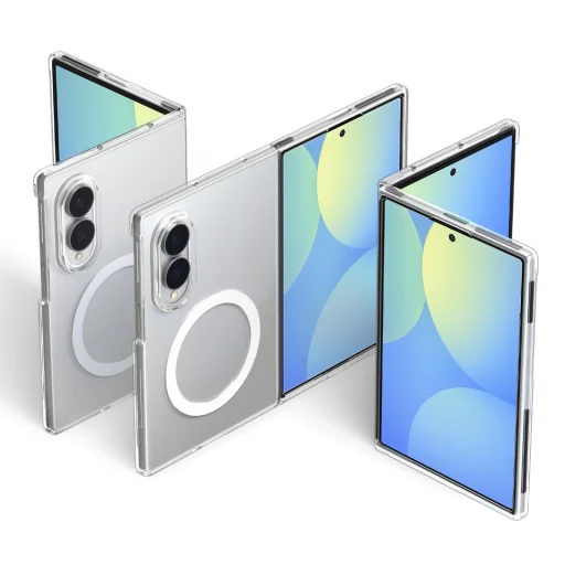 Samsung Galaxy Z Fold8 priesvitné biele puzdro Spigen Air Skin MagFit - 8