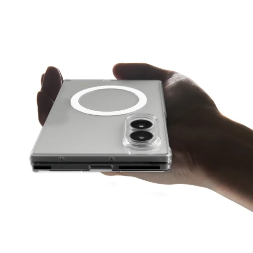 Samsung Galaxy Z Fold8 priesvitné biele puzdro Spigen Air Skin MagFit - 11