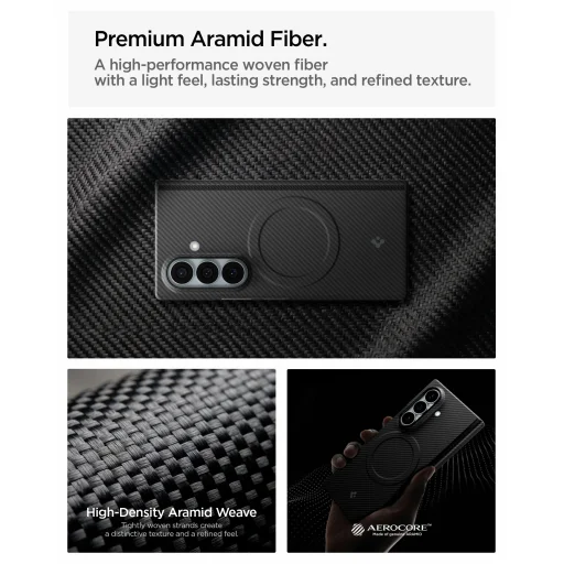 Samsung Galaxy Z Fold8 Ultra čierne puzdro Spigen Air Skin Aramid MagFit - 17