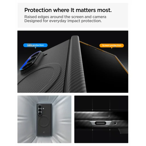 Samsung Galaxy Z Fold8 Ultra čierne puzdro Spigen Air Skin Aramid MagFit - 19