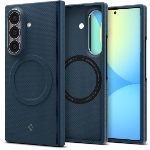 Samsung Galaxy Z Fold8 Ultra tmavomodré puzdro Spigen Air Skin Aramid MagSafe - 1