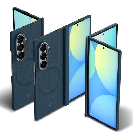 Samsung Galaxy Z Fold8 Ultra tmavomodré puzdro Spigen Air Skin Aramid MagSafe - 6