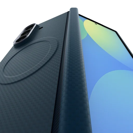 Samsung Galaxy Z Fold8 Ultra tmavomodré puzdro Spigen Air Skin Aramid MagSafe - 7