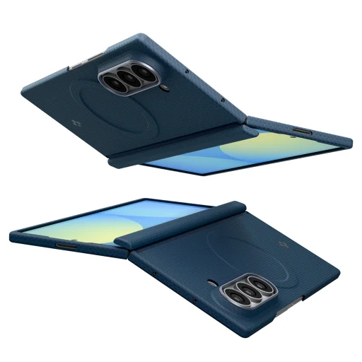 Samsung Galaxy Z Fold8 Ultra tmavomodré puzdro Spigen Air Skin Aramid MagSafe - 13