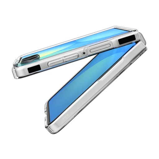 Samsung Galaxy Z Flip8 priehľadný biely Spigen Air Skin MagFit tenký ochranný kryt - 10