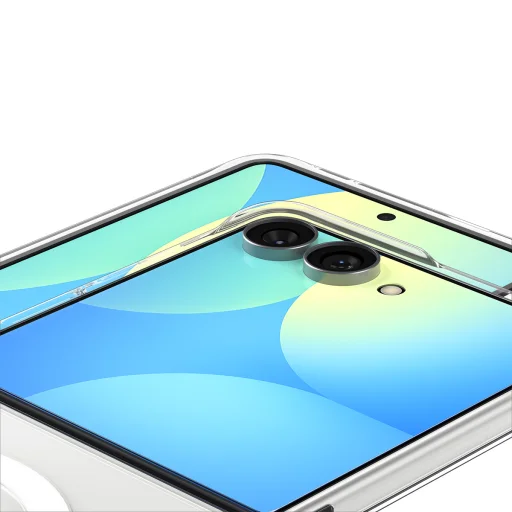 Samsung Galaxy Z Flip8 priehľadný biely Spigen Air Skin MagFit tenký ochranný kryt - 11