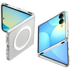 Samsung Galaxy Z Flip8 priehľadný biely Spigen Air Skin MagFit tenký ochranný kryt