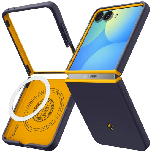 Puzdro Spigen Nano Pop MagSafe pre Samsung Galaxy Z Flip8, čučoriedková modrá – tmavomodrá - 3