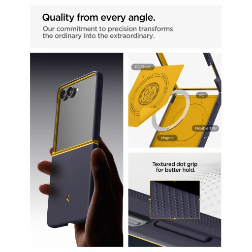 Puzdro Spigen Nano Pop MagSafe pre Samsung Galaxy Z Flip8, čučoriedková modrá – tmavomodrá - 43