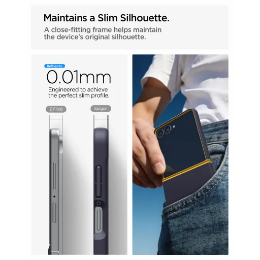 Puzdro Spigen Nano Pop MagSafe pre Samsung Galaxy Z Flip8, čučoriedková modrá – tmavomodrá - 47