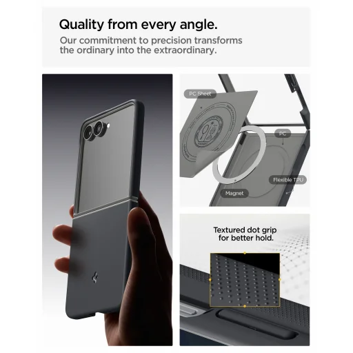 Puzdro Samsung Galaxy Z Flip8 Spigen Nano Pop MagSafe čierny sezam - 21