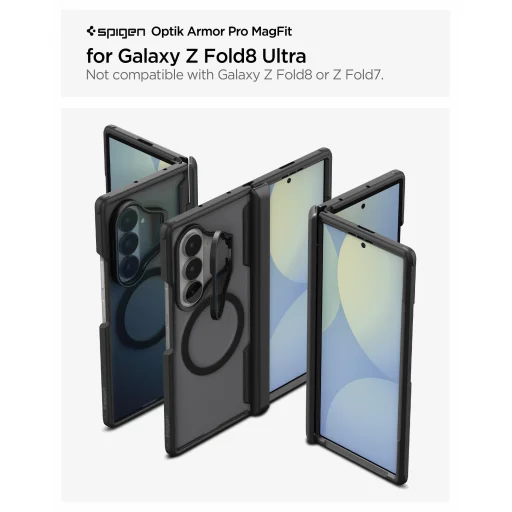 Samsung Galaxy Z Fold8 Ultra Spigen Optik Armor Pro MagSafe fekete tok - 16