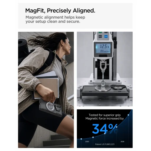 Samsung Galaxy Z Fold8 Ultra Spigen Optik Armor Pro MagSafe fekete tok - 17