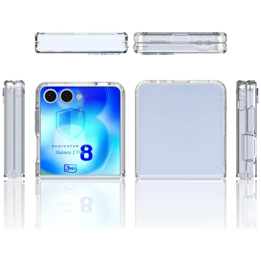 3MK Armor Case zadný kryt pre Samsung Galaxy Z Flip8, priehľadný - 7