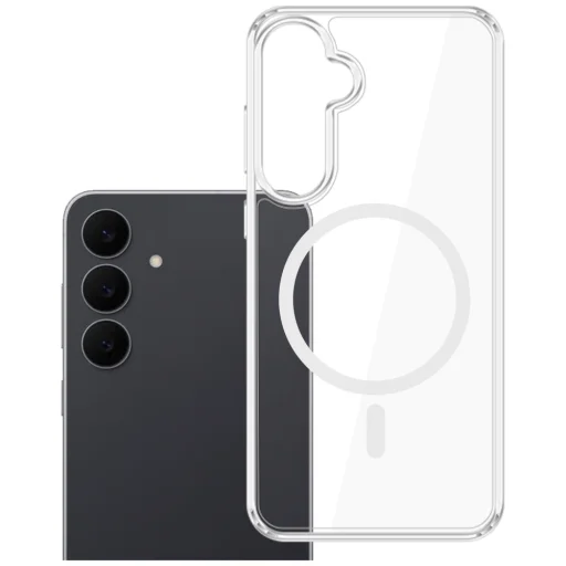 3MK Armor MagCase zadný kryt pre Samsung Galaxy S26 FE, priehľadný - 5