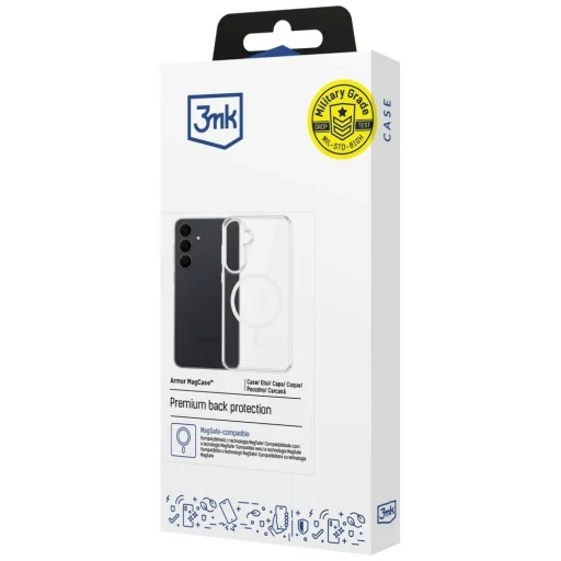 3MK Armor MagCase zadný kryt pre Samsung Galaxy S26 FE, priehľadný - 8