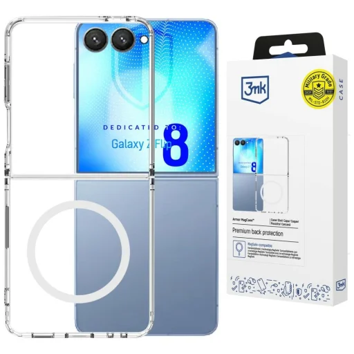 3MK Armor MagCase kryt pre Samsung Galaxy Z Flip8, priesvitný - 1