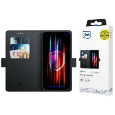  Samsung Galaxy S26 FE fekete 3MK Wallet Case pénztárcatok