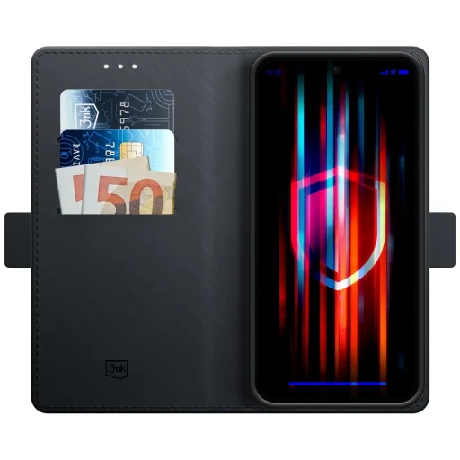 3MK Wallet Case peňaženkové puzdro pre Samsung Galaxy S26 FE, čierne - 2