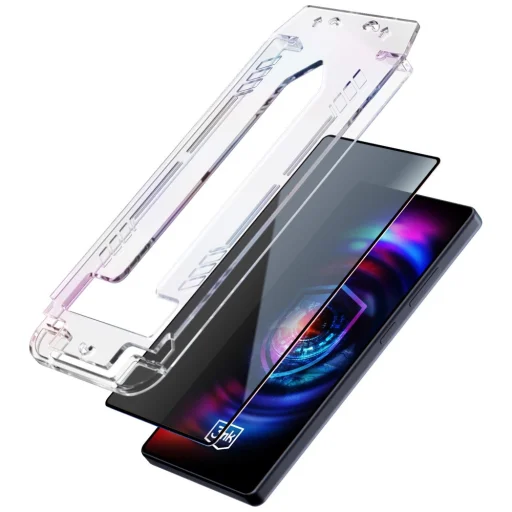 3MK HardGlass Max Privacy privátne tvrdené sklo s aplikátorom pre Samsung Galaxy S26+, čierne - 3