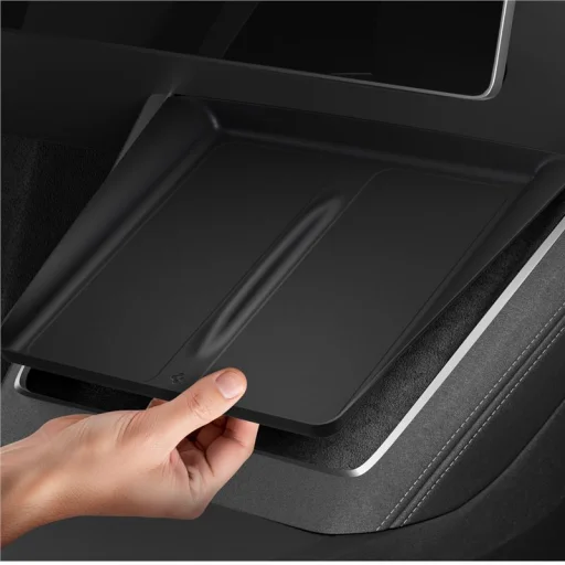Spigen kryt na bezdrôtovú nabíjaciu podložku Tesla čierny – Tesla Model Y 2025 - 8