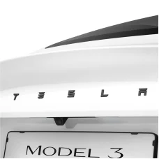 Spigen Tesla zadný emblém logo kompletný kryt čierny – Tesla Model 3 2024
