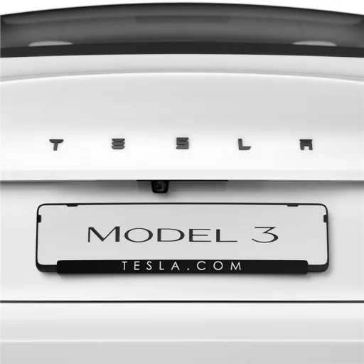 Spigen Tesla zadný emblém logo kompletný kryt čierny – Tesla Model 3 2024 - 7
