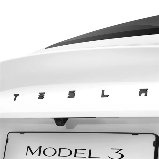 Spigen Tesla zadný emblém logo kompletný kryt čierny – Tesla Model 3 2024 - 1
